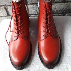 SAM EDELMAN "NINA" LACE UP COMBAT BOOTS